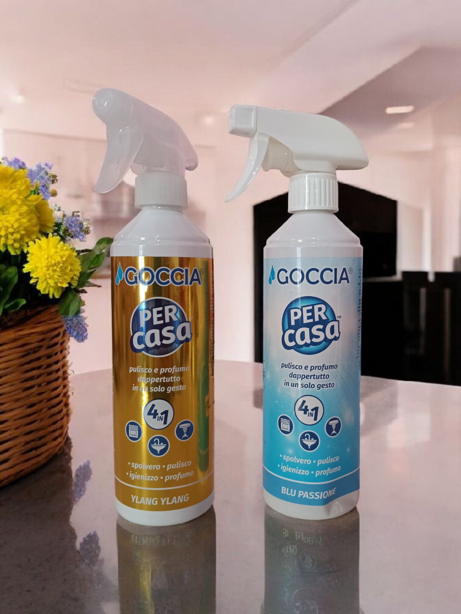 Goccia 4 in 1 pulisco e profumo