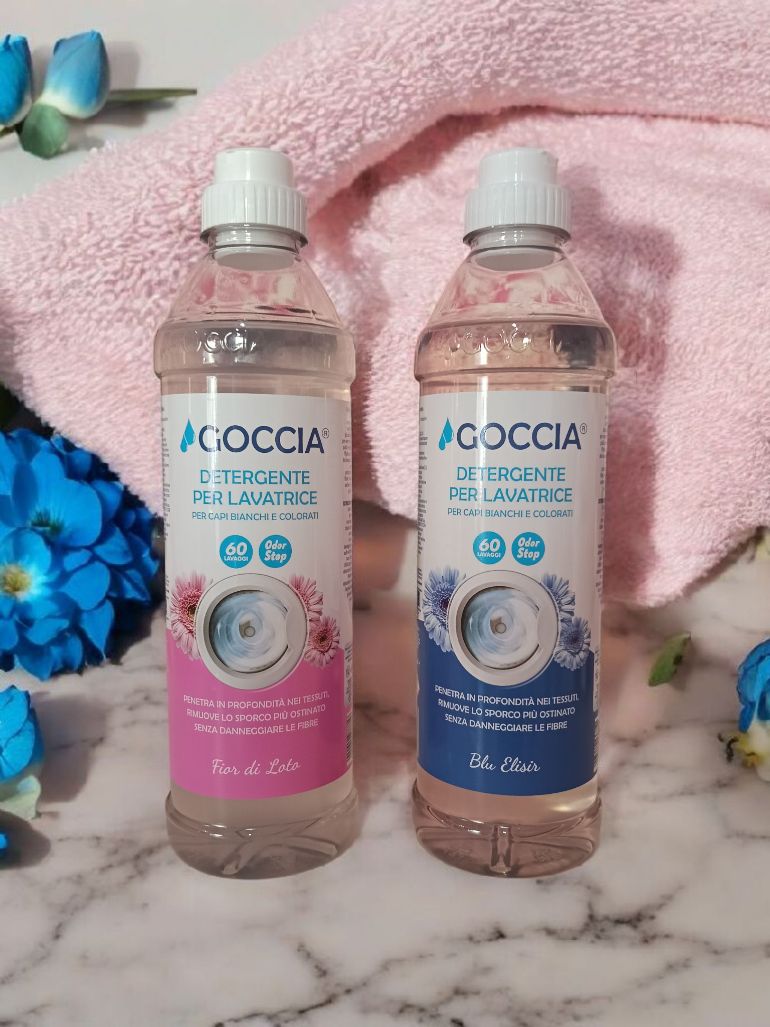 Goccia detergente per lavatrice